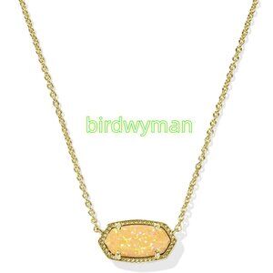Elisa Gold Short Pendant Necklace